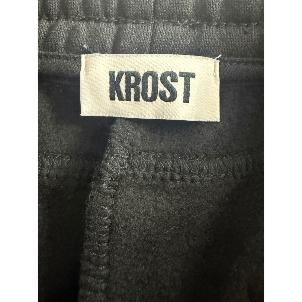 KROST Mens Black Fleece 5-Pocket Sweatpants Drawstring Joggers Size M NEW - Picture 6 of 11